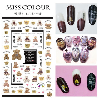Sticker dán móng nail, miếng dán móng tay hình gấu Teddy hàn quốc dễ thương-ĐỒ NAIL VIỆT