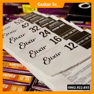 Bộ 6 dây đàn Guitar Elixir | Dây đàn Guitar Acoustic Elixir Guitar 5s