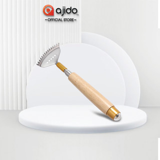Gậy gãi lưng massage gỗ và inox thông minh ajido có thể kéo dài, thu gọn tiện lợi