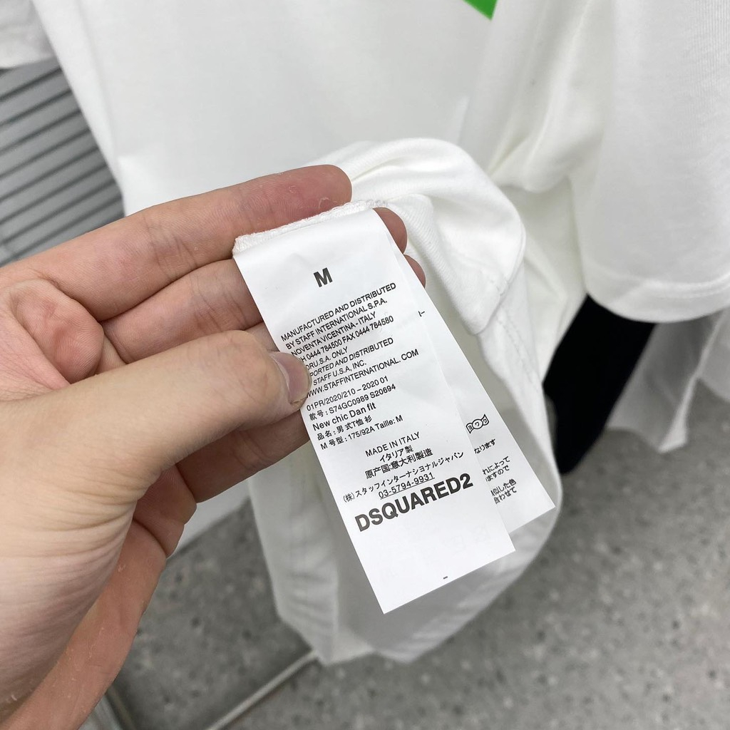 Tee DSQ Nam Nữ In Logo Chữ Ngực Màu Siêu Đẹp Chất Cotton 100%