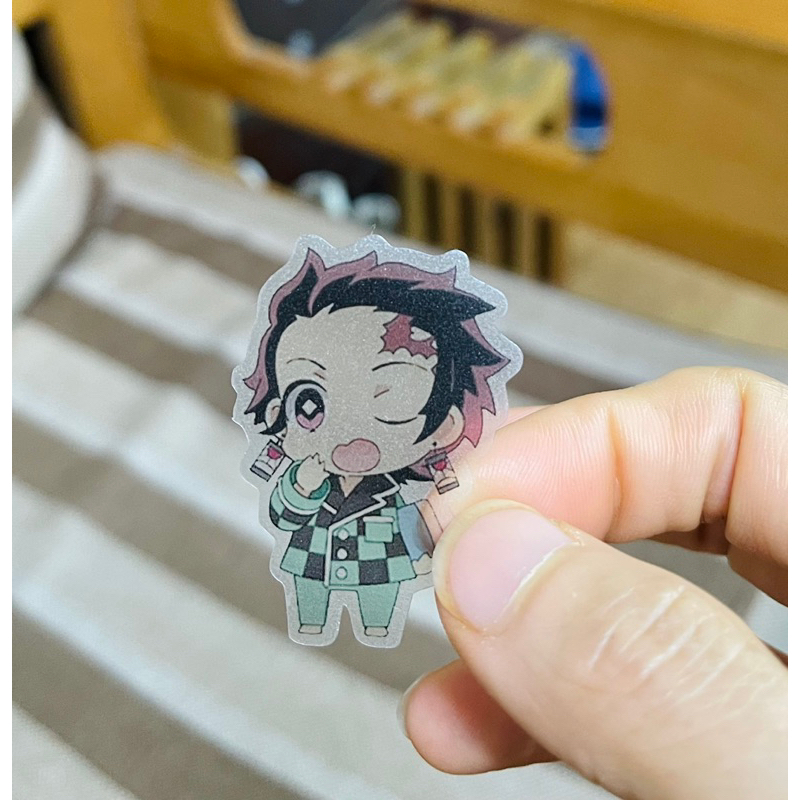 Sticker dán kimetsu no yaiba trong suốt 30-60 hình khác nhau / hình dán Sticker trong suốt kimetsu no yaiba