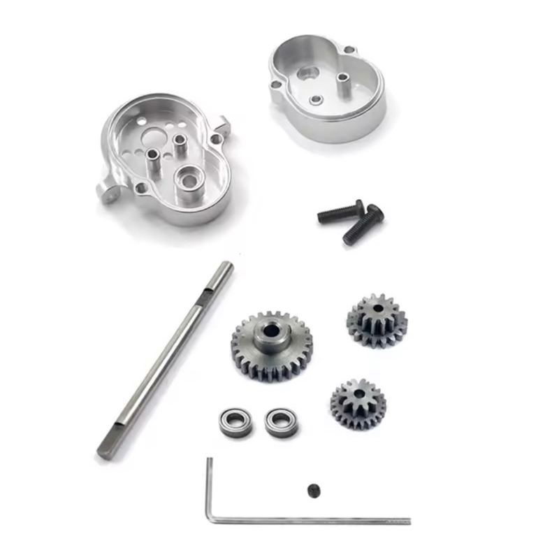 Hộp số kim loại kèm bánh răng thép WPL D12 1/10