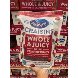 Nam việt quất sấy khô Ocean Spray Craisins Whole Dried Cranberries