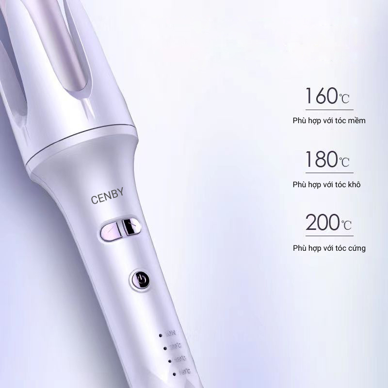 Máy uốn tóc tự động xoay 360 độ CENBY Pro Automatic Hair Styler chính hãng BH 12 tháng