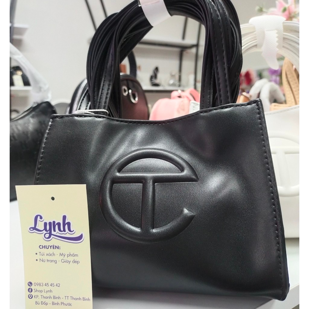 Túi TELFAR màu đen nhám - shop Lynh