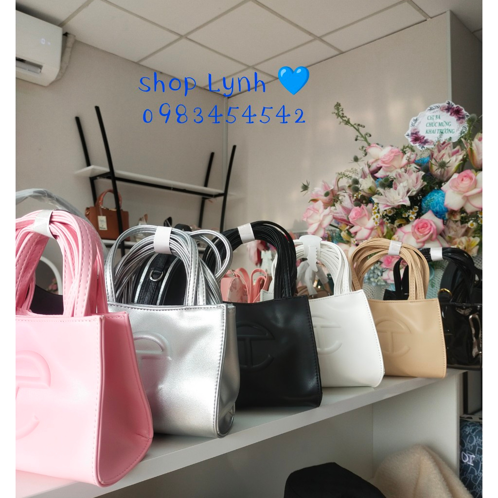Túi TELFAR màu đen nhám - shop Lynh