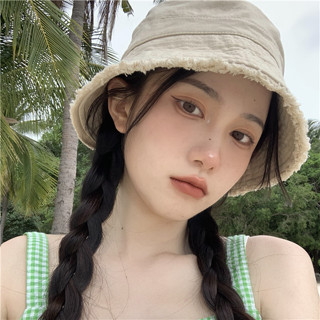   Hàng Xịn  Mũ tai bèo viền tua Mũ Bucket - Mũ thời trang nữ Nón vành tròn - Chất liệu vải cao cấp thiếu kế sang chảnh 