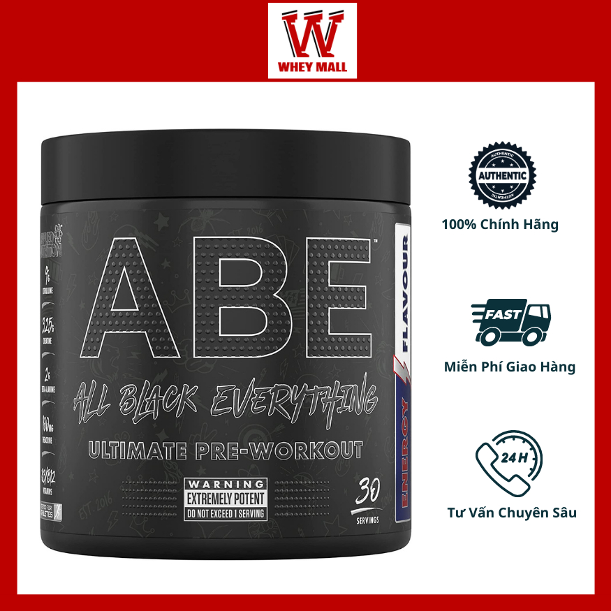 Abe PreWorkout 30 lần dùng Tăng sức mạnh Applied Nutrition
