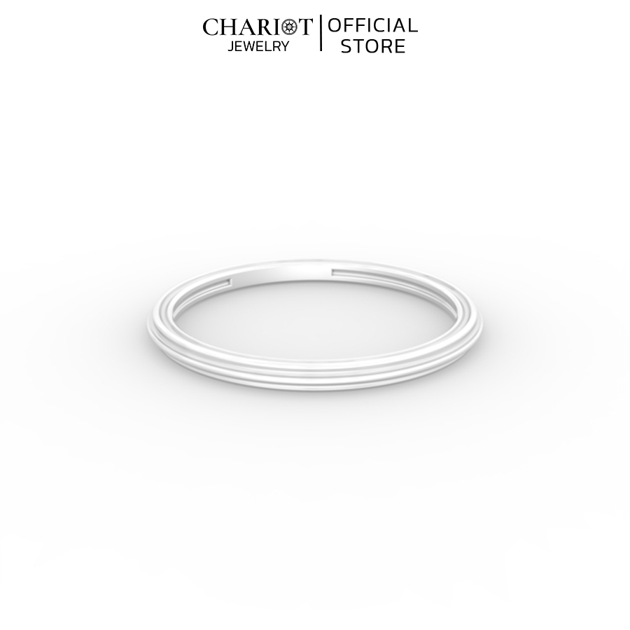 Nhẫn bạc NCJ07 3 Rãnh Tròn Trơn Chariot Jewelry