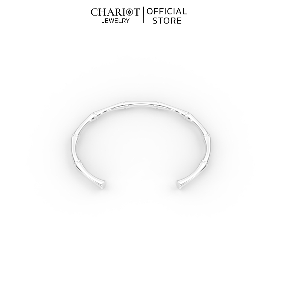 Vòng Tay Bạc BCJ125 Hình Thân Tre Chariot Jewelry