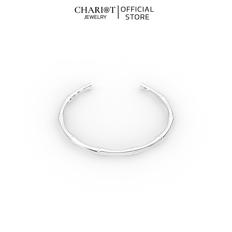 Vòng Tay Bạc BCJ125 Hình Thân Tre Chariot Jewelry