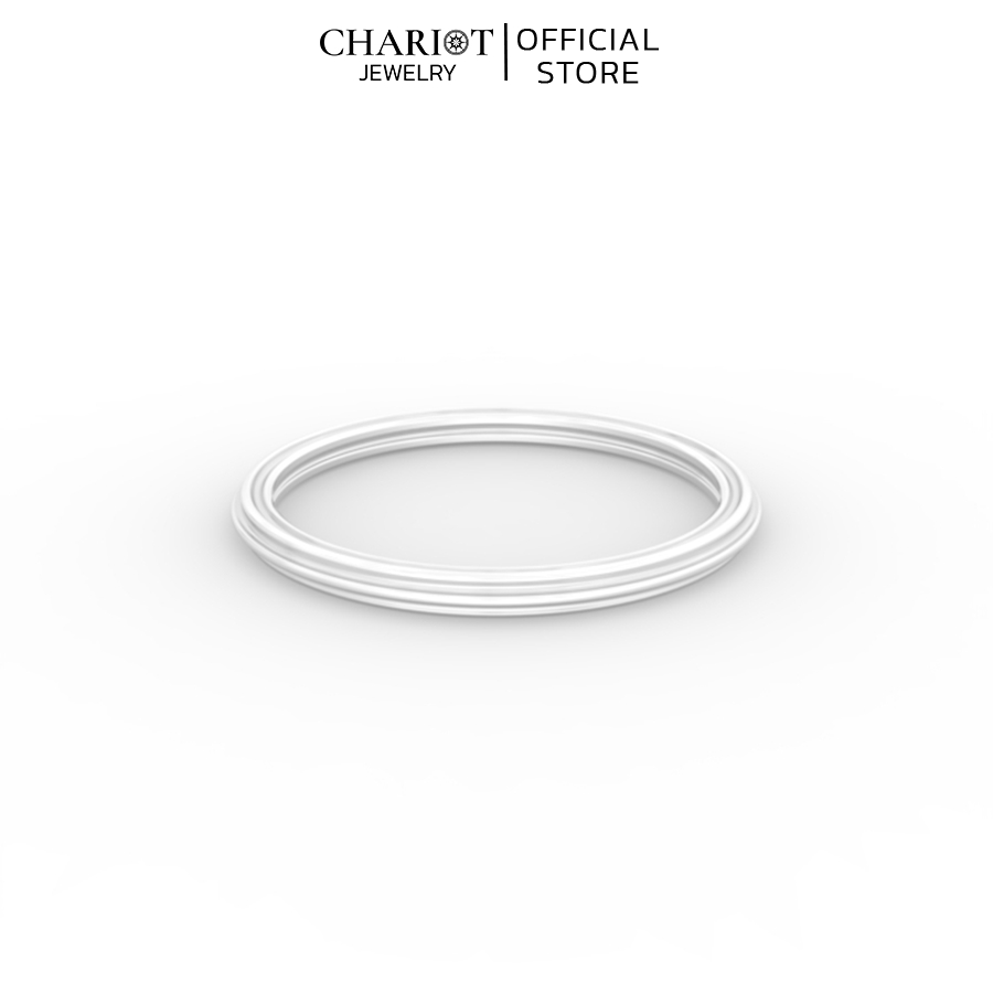 Nhẫn bạc NCJ07 3 Rãnh Tròn Trơn Chariot Jewelry