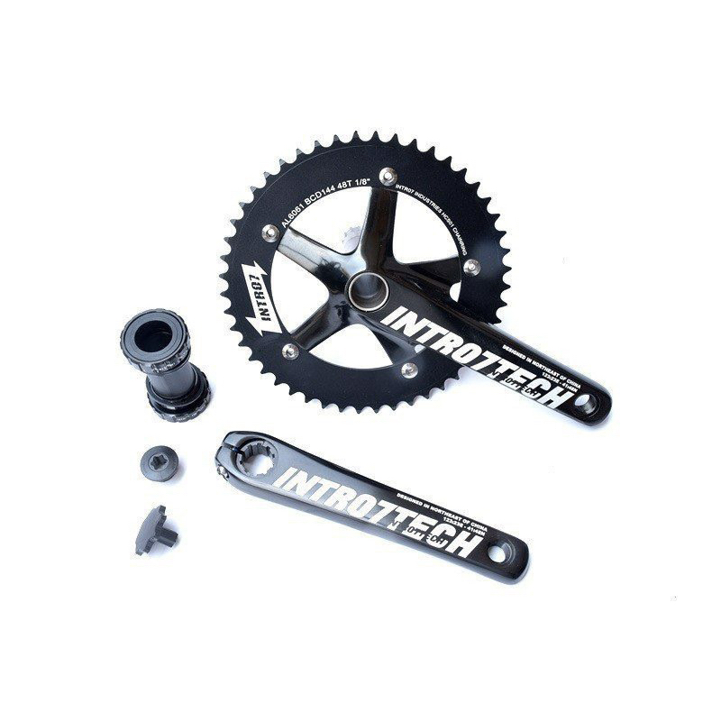 Bộ đùi đĩa trục rỗng kèm hub xe Fixed Gear Intro7Tech