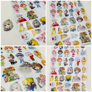 Sticker dán hero team trong suốt 30-60 hình khác nhau / hình dán hero team among us hero team đại chiến simmy play toget