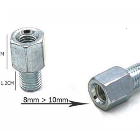 Ốc Nối Chân Gương Cao và Xoay Gập Gương Xe Máy Ren Thuận