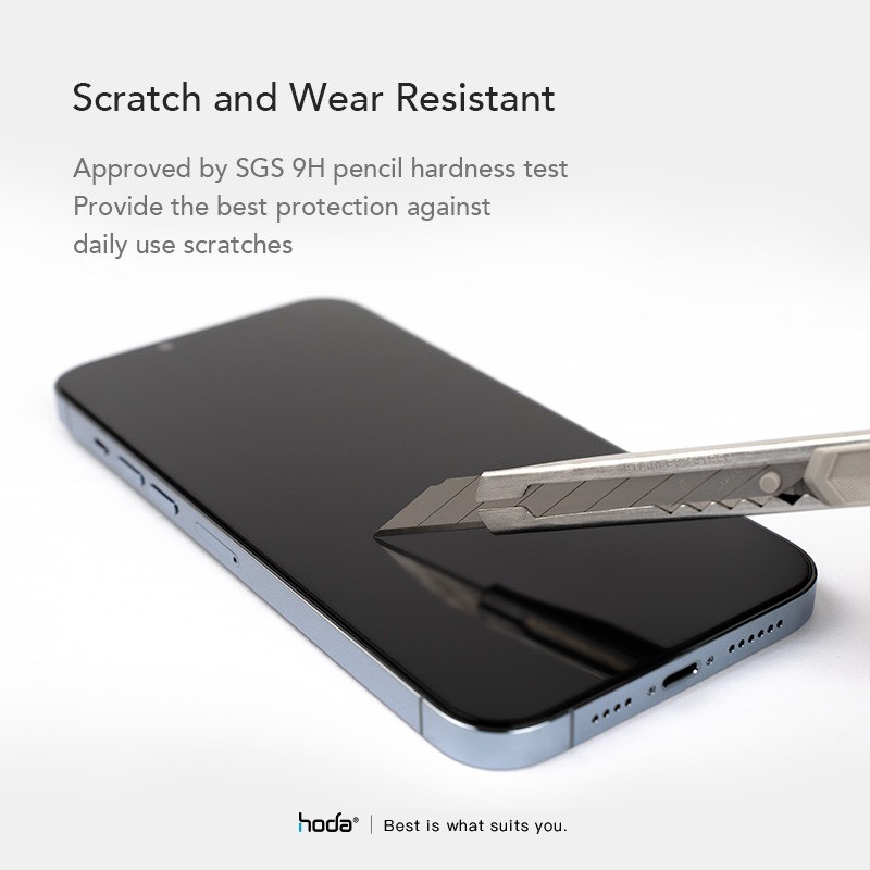 Kính cường lực Hoda tự lấy bụi kèm khung tự dán cho iPhone 15 , 15 Pro Max ,14 Pro Max ,14 Pro ,13 Promax ,13 trong suốt