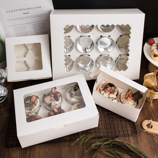 COMBO 10 - Hộp cupcake 4 giấy [800set/thùng] (kt16*16*7.5cm)