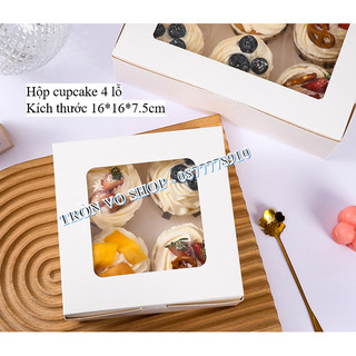 Combo 10 - hộp cupcake 4 giấy