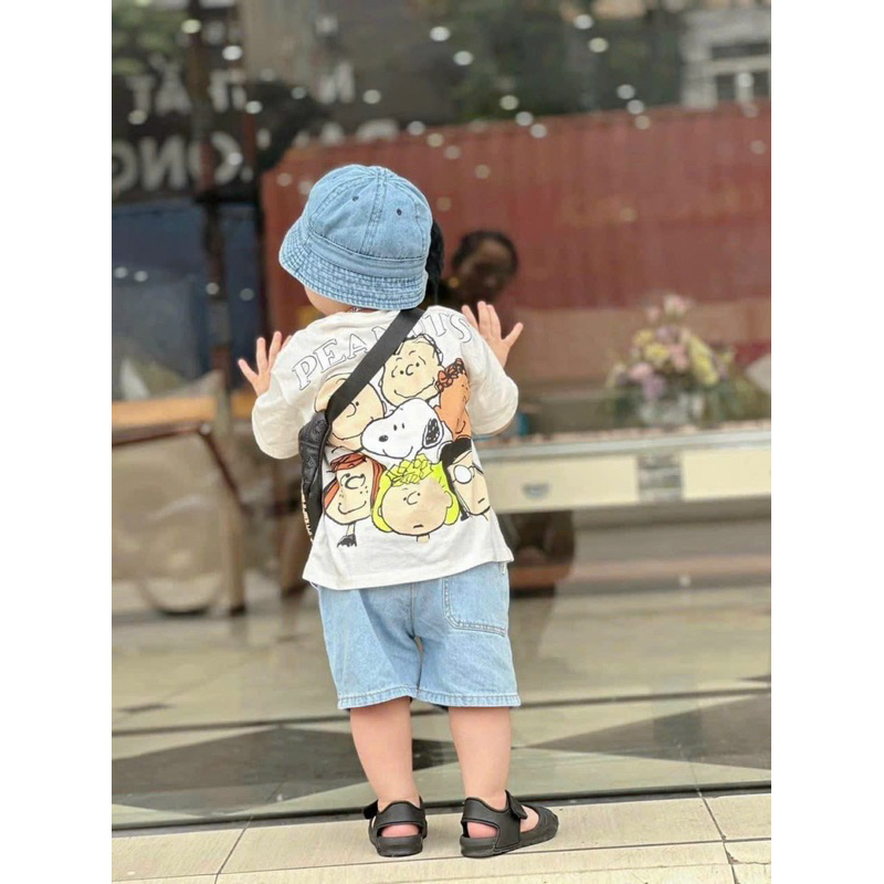 Set 3 chi tiết kèm mũ xịn sò cho bé trai chất cotton kết hợp quần jean dày dặn kèm mũ cùng màu, quần cạp Trần 2 túi khoẻ