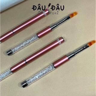 Cọ ombre cán đá tán gel, làm loang cao cấp - Cọ vẽ ombre đầu dẹt chuyên dụng