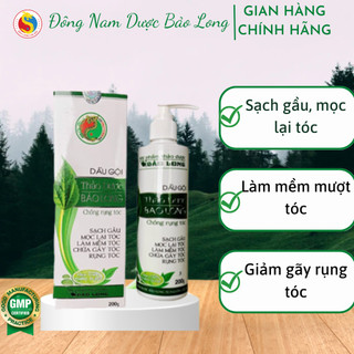 Dầu gội thảo dược Bảo Long sạch gầu, làm tóc chắc khỏe, mềm tóc, ngăn gãy tóc, rụng tóc 200-500ml Đông Nam Dược Bảo Long