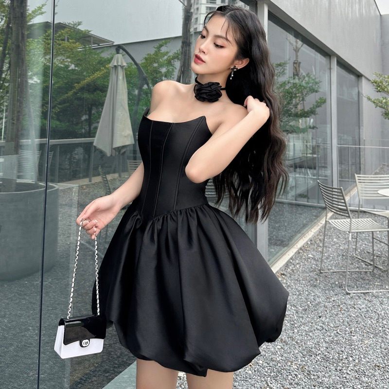 - Đầm ôm corset cúp ngực tùng bí Maiden Corset Dress