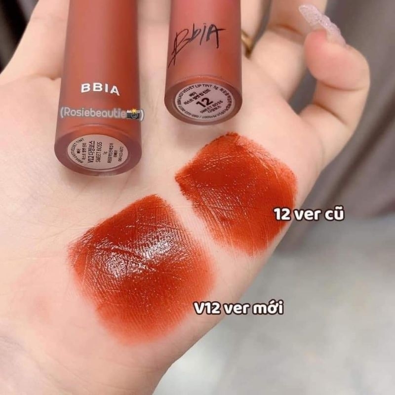Son kem lỳ 𝐁𝐁𝐢𝐚 V12 mẫu mới - Cam cháy