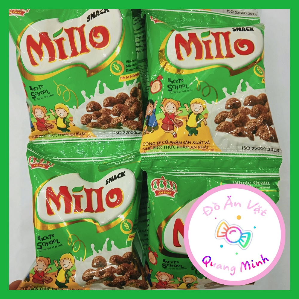 10 gói Snack Millo An Phát thơm ngon hấp dẫn,đồ ăn vặt giá rẻ, đồ ăn vặt cổng trường hot nhất