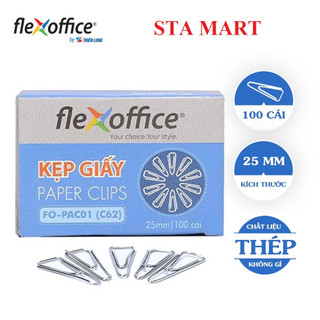 Kẹp giấy / ghim cài tam giác flexoffice fo-pac01