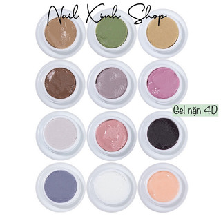 Set 12 màu gel khô nặn hoa không lưu hình, bột nặn hoa khô, phụ kiện nail chuyên dụng nail salon