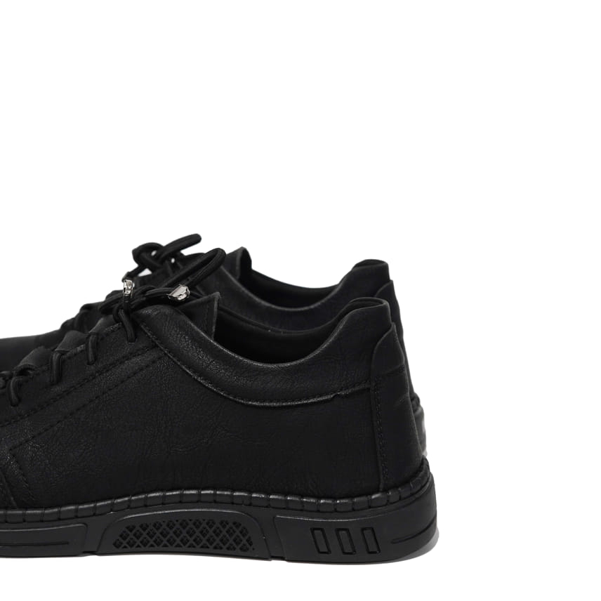 Giày Da Nam Sneaker LM12 Buộc Dây, Da Bò Interline Cao Cấp