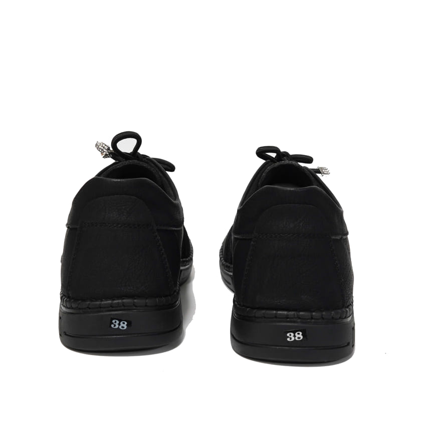 Giày Da Nam Sneaker LM12 Buộc Dây, Da Bò Interline Cao Cấp