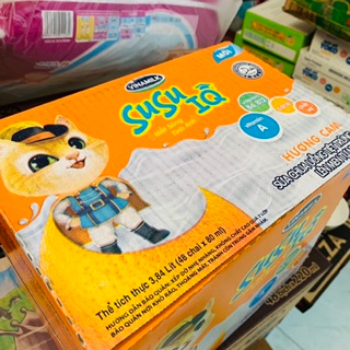 Thùng 48 Hộp x 110ml Sữa Chua Uống Tiệt Trùng Vinamilk SuSu Hương Dâu, Cam.