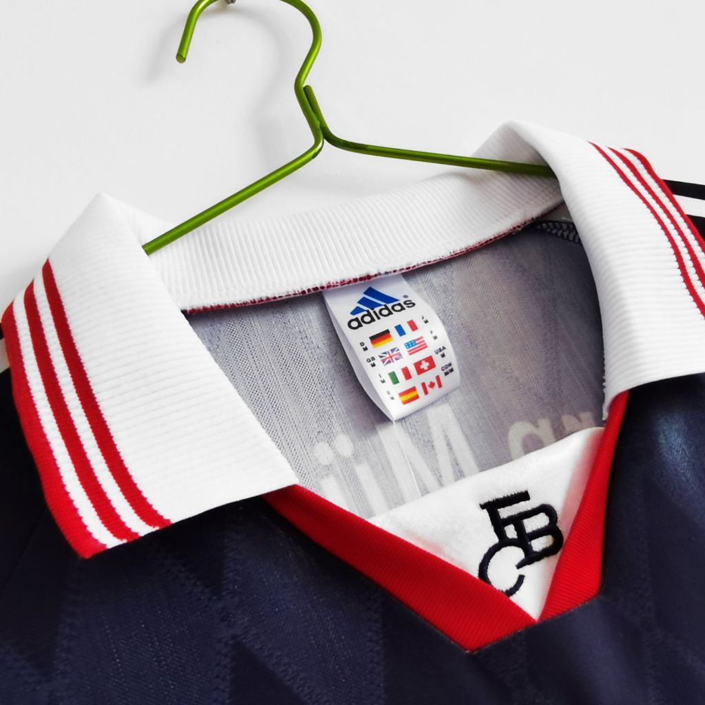 Áo bóng đá retro bayern 1997 vải Cotton Polyester thời trang blockcore