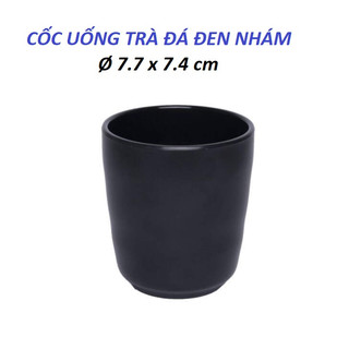Ly/cốc nhựa melami đen nhám uống trà đá ø 7.7 x 7.4 cm - ly 32n