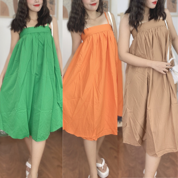 Váy BABYDOLL đầm babydoll nữ Mùa Hè WENJI, có Kèm Quần, hợp đi chơi, đi biển  cực xinh