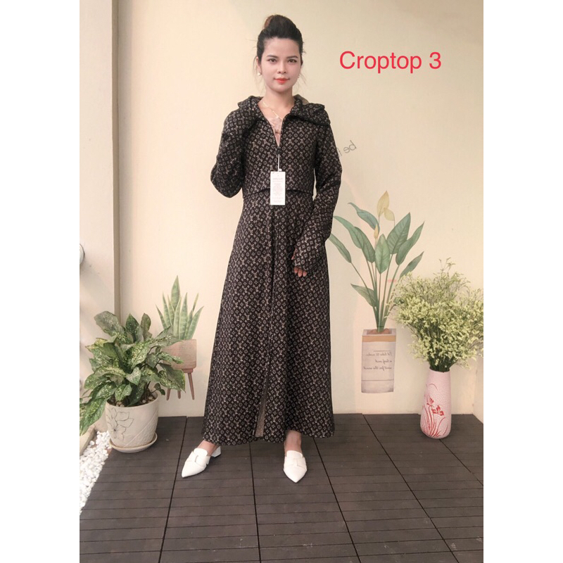 Áo chống nắng toàn thân 2 lớp dáng Croptop chất liệu Umi cao cấp