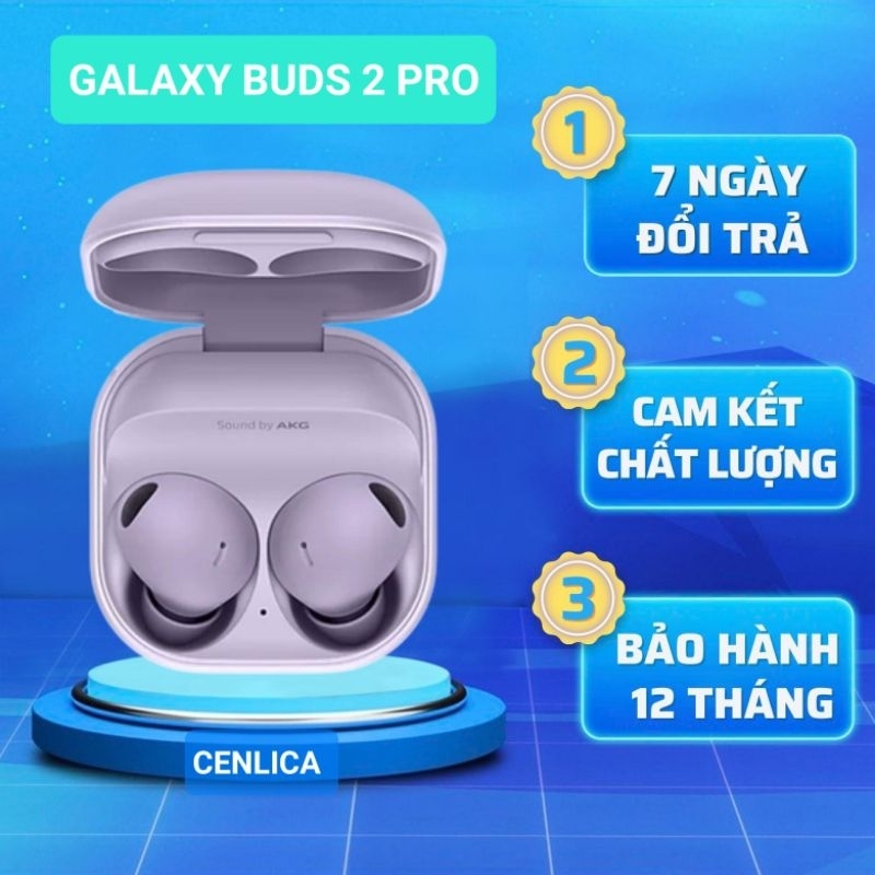 Tai nghe bluetooth Không Dây Galaxy Buds 2 Pro CENLICA công nghệ mới ,Chống thấm nước âm thanh sống động
