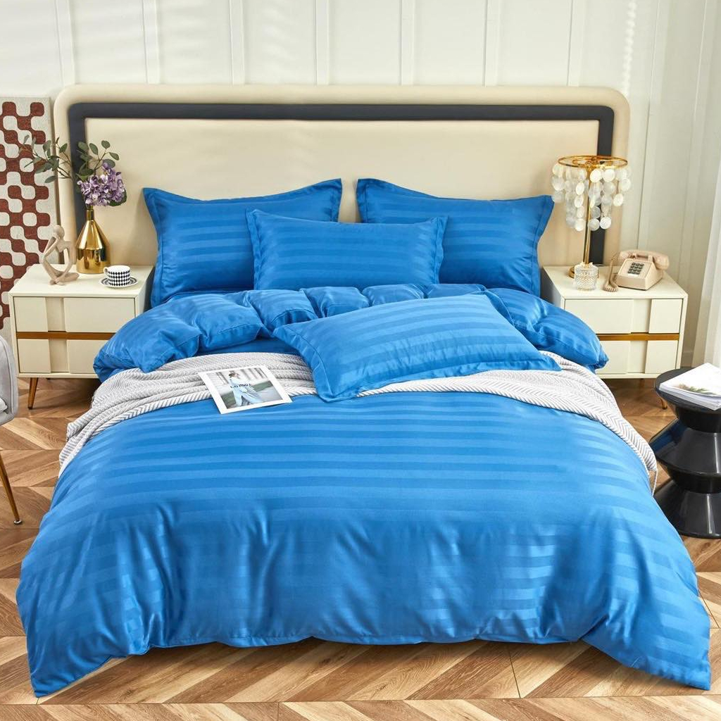 Bộ Chăn Ga Gối Cotton Lụa 3F Nhiều Màu CA Bedding Decor