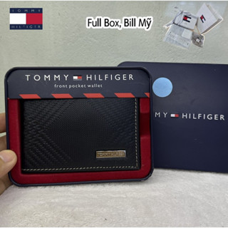 Ví da mini kẹp tiền card ATM Tommy Hilfiger chính hãng nhập Mỹ