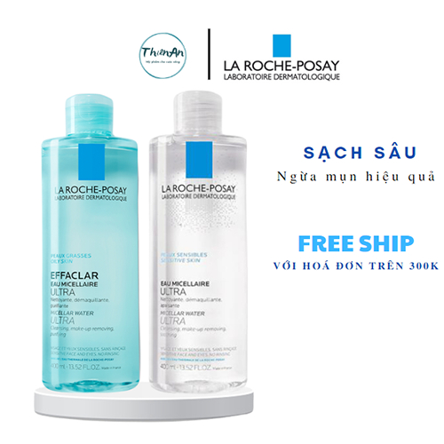 Nước Tẩy Trang La Roche-Posay 400ml Cho Da Dầu, Da Nhạy Cảm