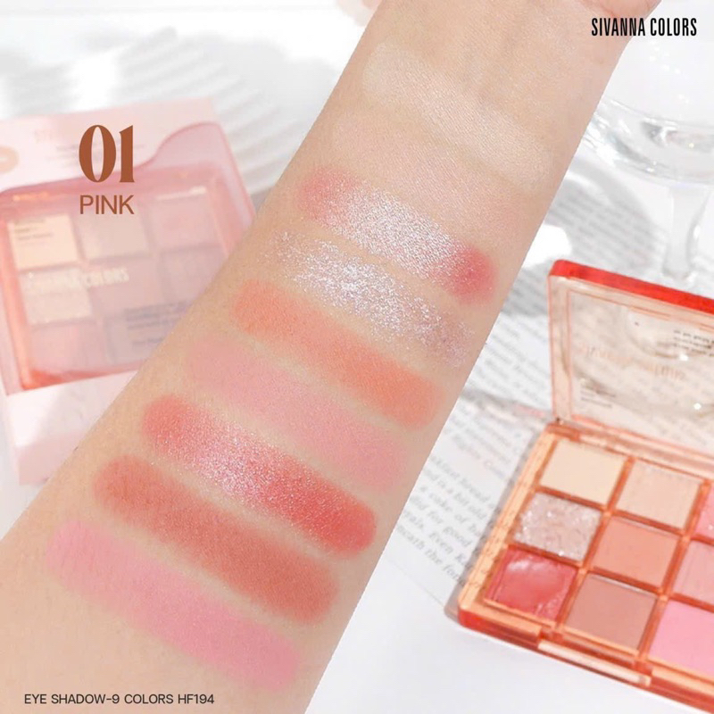 Bảng mắt 9 ô sivanna mẫu mới HF194