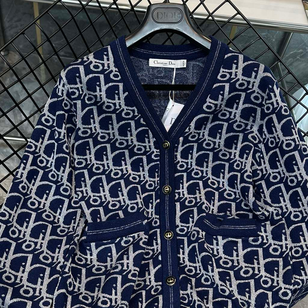 Áo khoác cardigan thời trang cao cấp Dior CD phong cách trẻ trung, hàn quốc