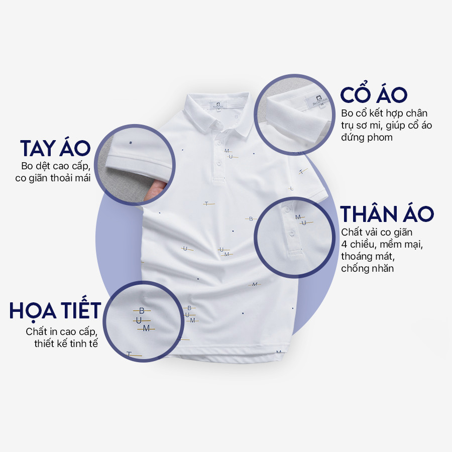 Áo Thun Polo Pack Bumt Họa Tiết M-U - Có Cổ, Cotton Lạnh, Form Thoải Mái | BigBuy360 - bigbuy360.vn