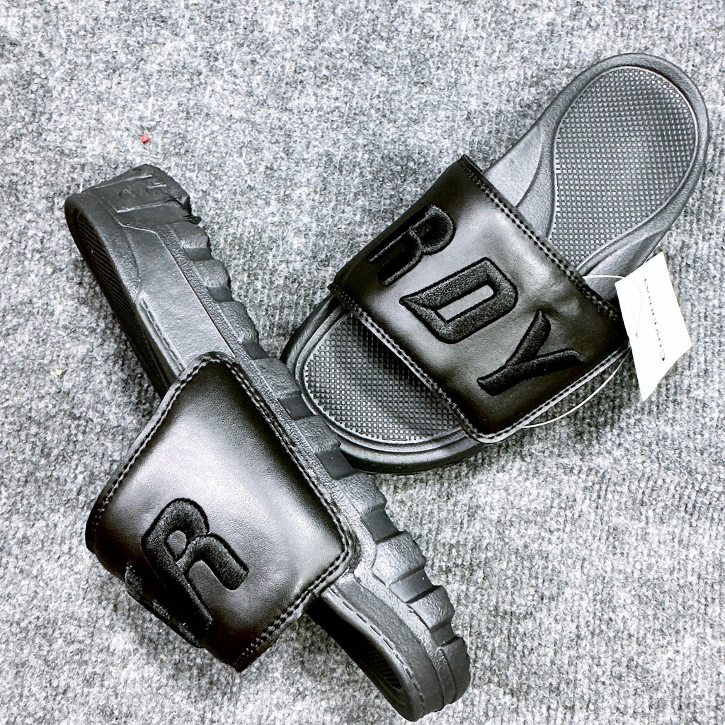 Dép NERRDY ĐEN FULL❤️FREESHIP + HỘP❤️ dép thể thao quai ngang nam nữ đế độn 4cm có tem mác, bao bì đầy đủ