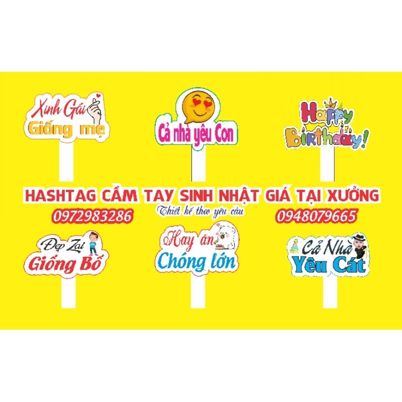 (1-50) Hashtag chụp ảnh sinh nhật có tay cầm