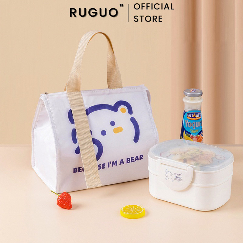 Túi Khoá Kéo Đựng Hộp Cơm Fruit Ruguo