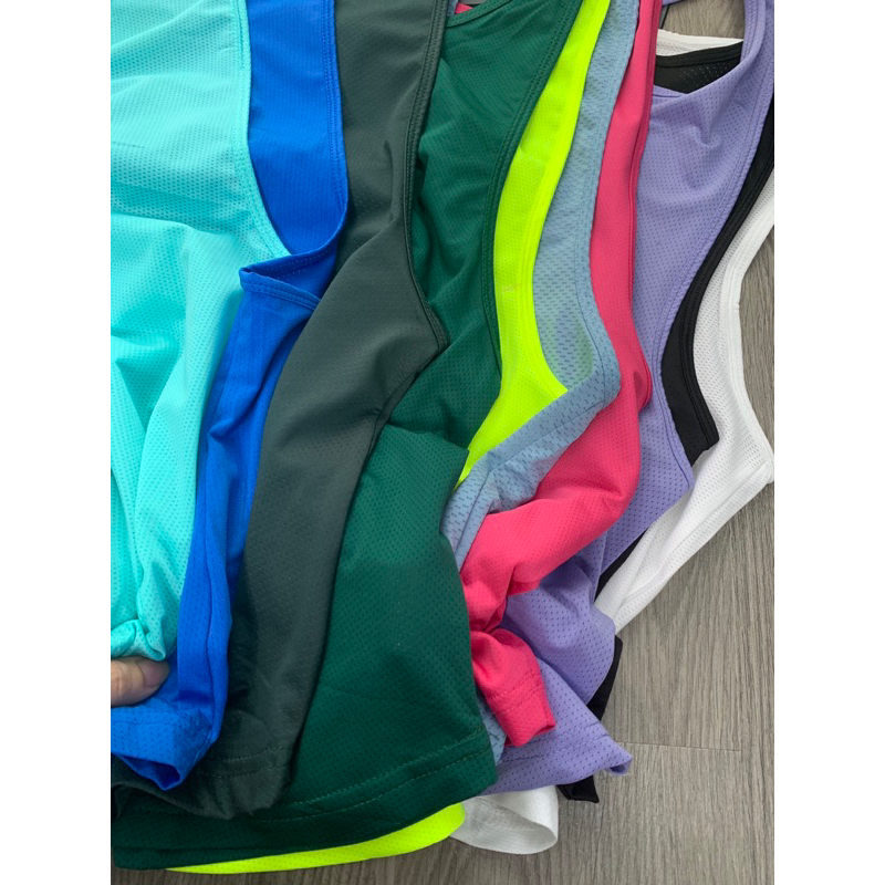 Áo Tập Gym Yoga Nữ, Áo Tanktop Thể Thao Cá Tính Chất Thun Lưới Thoáng Mồ Hôi NK