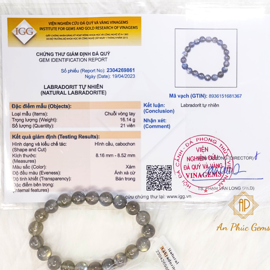 Vòng Tay Đá Xà Cừ Cho Người Mệnh Kim và Thủy - An Phúc Gems