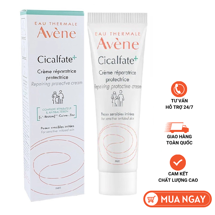 Kem dưỡng Avene giúp phục hồi da Cicalfate+ Repairing Protective Cream Tuýp 100ml